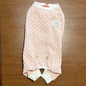 Pink and White Dog Pajamas